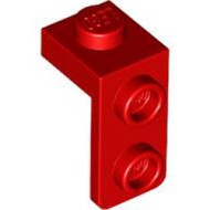 Plate 1x1 with 1.5 Plate 1x2 Downwards Bright Red