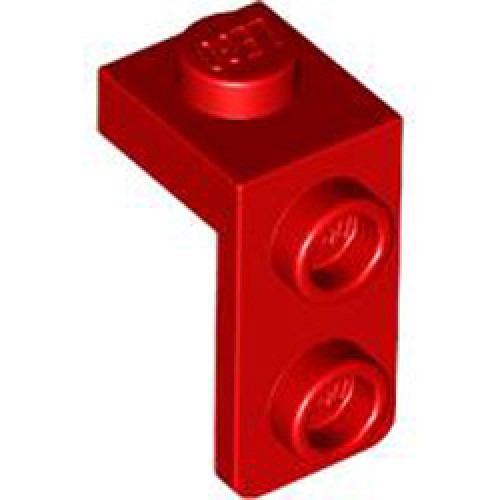 Plate 1x1 with 1.5 Plate 1x2 Downwards Bright Red
