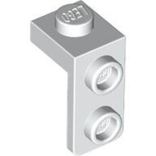 Plate 1x1 with 1.5 Plate 1x2 Downwards White