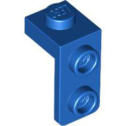 Plate 1x1 with 1.5 Plate 1x2 Downwards Bright Blue
