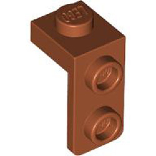 Plate 1x1 with 1.5 Plate 1x2 Downwards Dark Orange