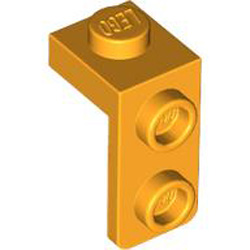 Plate 1x1 with 1.5 Plate 1x2 Downwards Flame Yellowish Orange