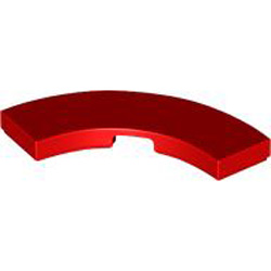 Tile 3x3 with Bow Bright Red