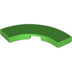 Tile 3x3 with Bow Bright Green