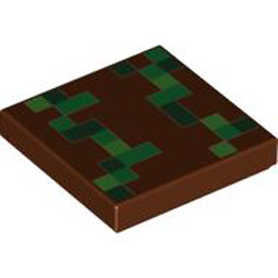 Flat Tile 2X2 Number 541 Reddish Brown Flat Tile 2X2 Number 541 Reddish Brown
