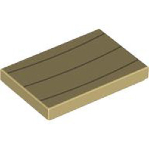 Flat Tile 2x3 Number 57 Brick Yellow