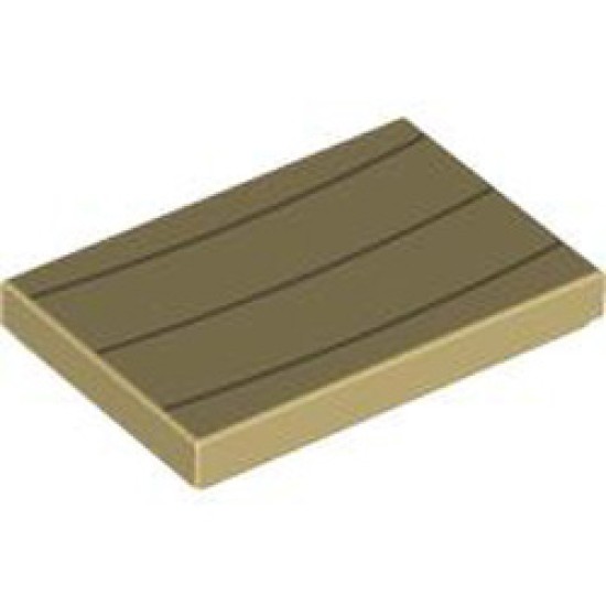 Flat Tile 2x3 Number 57 Brick Yellow