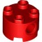 Brick 2x2 Round with Hole Diameter 4.85 Bright Red