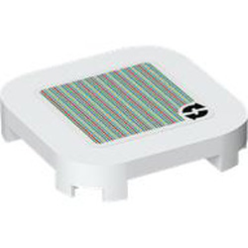 Tile 4x4x2/3 with Sticker Number 146 White