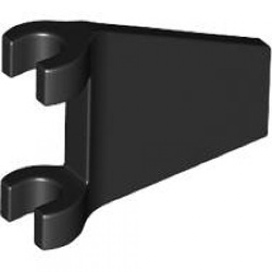 Banner 26 Degree with 2 Holders and Flared Edge Black