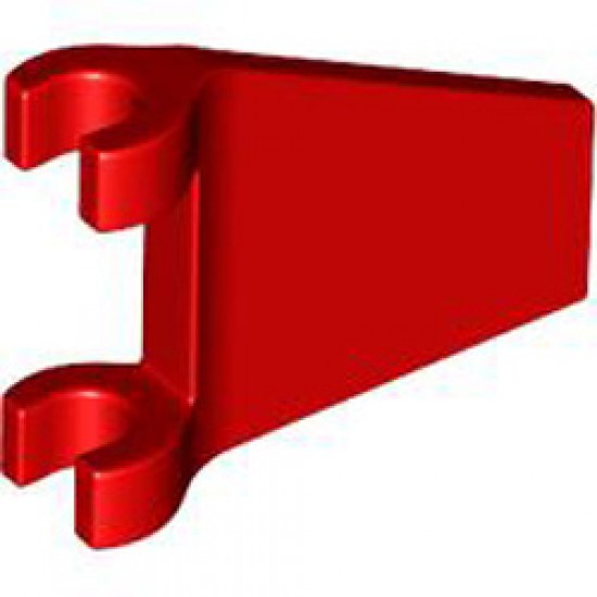 Banner 26 Degree with 2 Holders and Flared Edge Bright Red