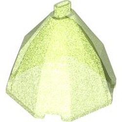 Skirt with Hip Number 1 Transparent Green with Opalescence