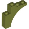Brick with Bow 1x4x3 Olive Green