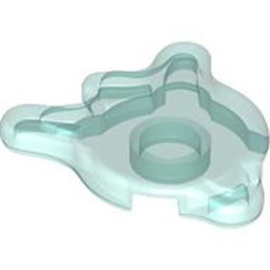 Design Plate 3x3 Transparent Light Blue