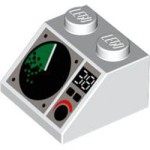 Roof Tile 2x2 Radar White