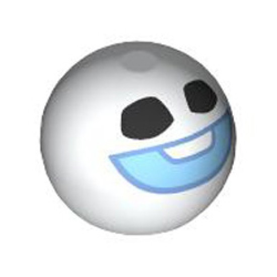 Ball 10.2 with Cross Hole Number 1021 White