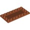 Flat Tile 4x8 Inverted Number 1 Dark Orange