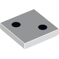 Flat Tile 2x2 Number 142 White