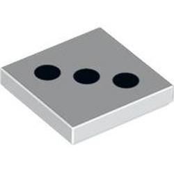 Flat Tile 2x2 Number 143 White