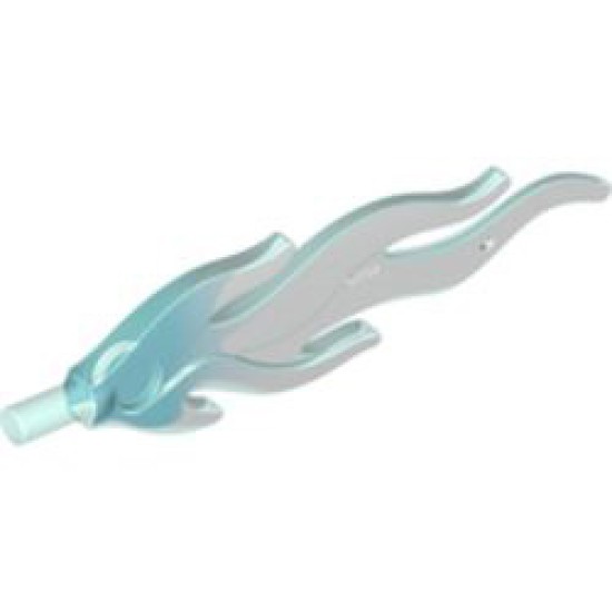 Flame 7M Shaft Diameter 3.2 with Transparent White Tip Transparent Light Blue