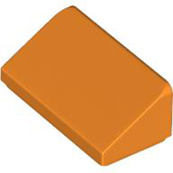 Roof Tile 1x2x2/3 Bright Orange Roof Tile 1x2x2/3 Bright Orange