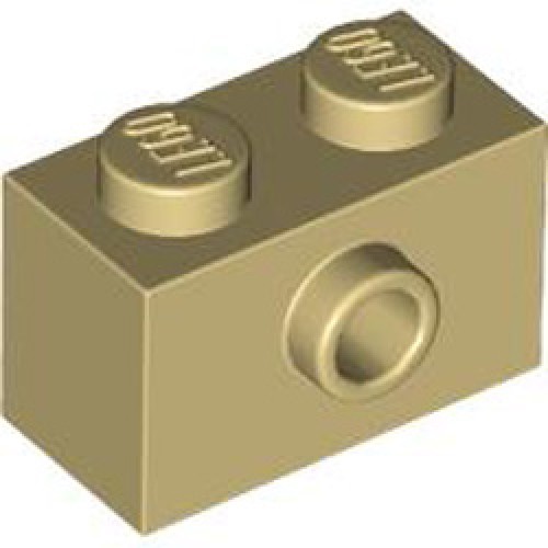 Brick 1x2 with 1 Knob Brick Yellow