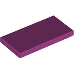 Flat Tile 2x4 Bright Reddish Violet