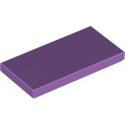 Flat Tile 2x4 Medium Lavender