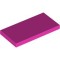 Flat Tile 2x4 Bright Purple