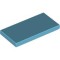 Flat Tile 2x4 Medium Azur
