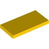 Flat Tile 2x4 Bright Yellow