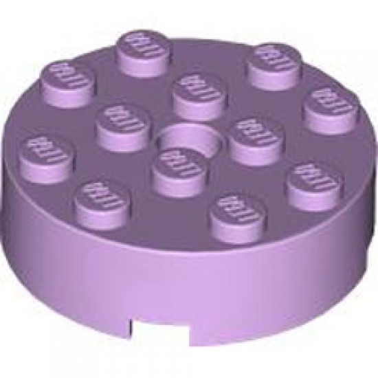 Brick 4x4 Round with Diameter 4.9 Hole Lavender
