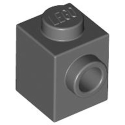 Brick 1x1 with 1 Knob Dark Stone Grey Brick 1x1 with 1 Knob Dark Stone Grey