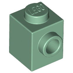 Brick 1x1 with 1 Knob Sand Green Brick 1x1 with 1 Knob Sand Green