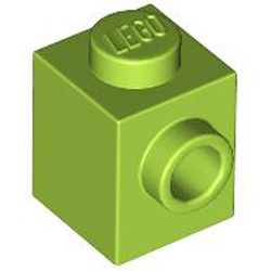 Brick 1x1 with 1 Knob Bright Yellowish Green Brick 1x1 with 1 Knob Bright Yellowish Green