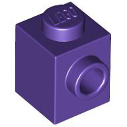 Brick 1x1 with 1 Knob Medium Lilac Brick 1x1 with 1 Knob Medium Lilac