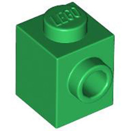 Brick 1x1 with 1 Knob Dark Green