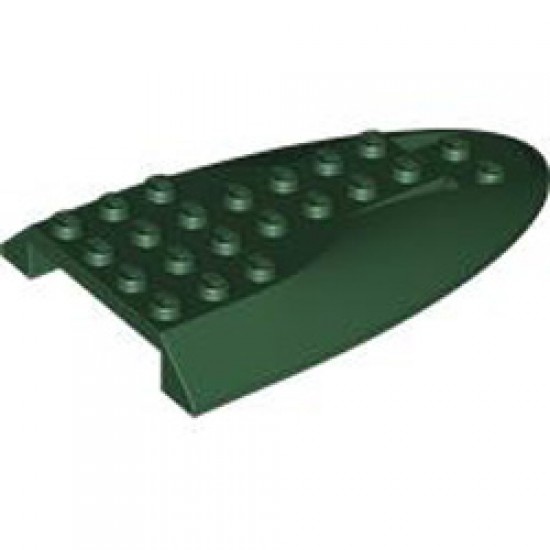 Roof Tile 6x10 with Double Bow Earth Green