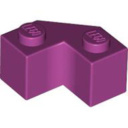 Brick 2x2 with Angle 45 Degree Bright Reddish Violet