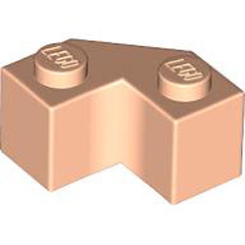 Brick 2x2 with Angle 45 Degree Light Nougat