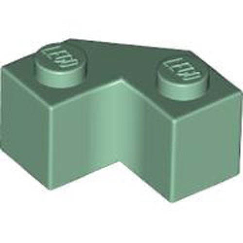 Brick 2x2 with Angle 45 Degree Sand Green