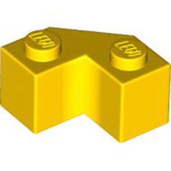 Brick 2x2 with Angle 45 Degree Bright Yellow