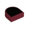 Flat Tile 1x1 1/2 Circle Number 35 Dark Red