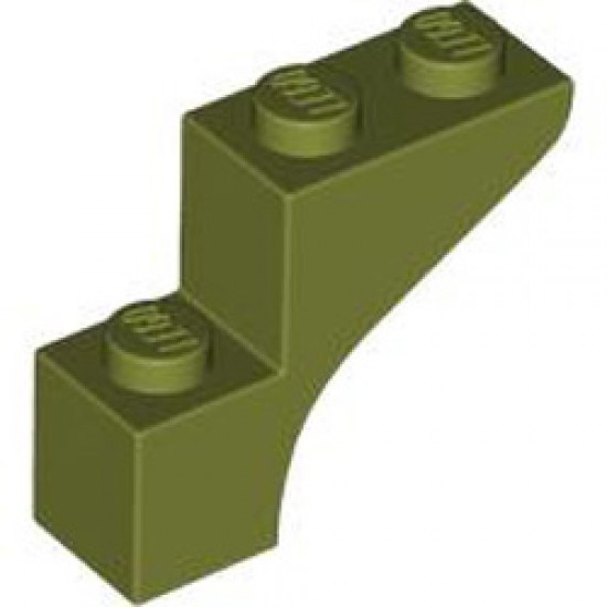 Brick with Bow 1x3x2 Olive Green