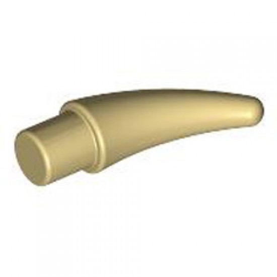 Horn with Shaft Diameter 3.2 Brick Yellow