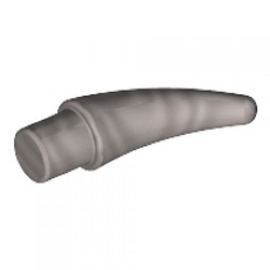 Horn with Shaft Diameter 3.2 Silver Metallic