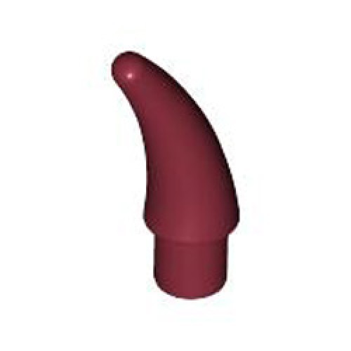 Horn with Shaft Diameter 3.2 Dark Red