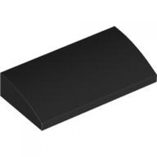 Plate with Bow 2x4x2/3 Black