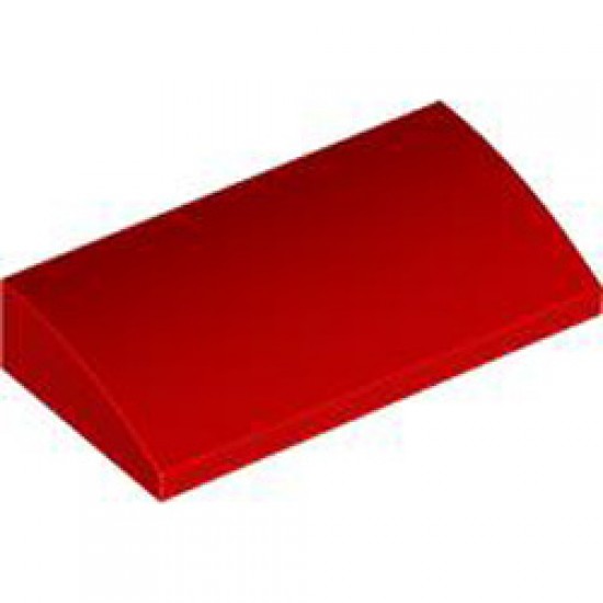 Plate with Bow 2x4x2/3 Bright Red