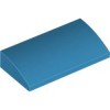 Plate with Bow 2x4x2/3 Dark Azur